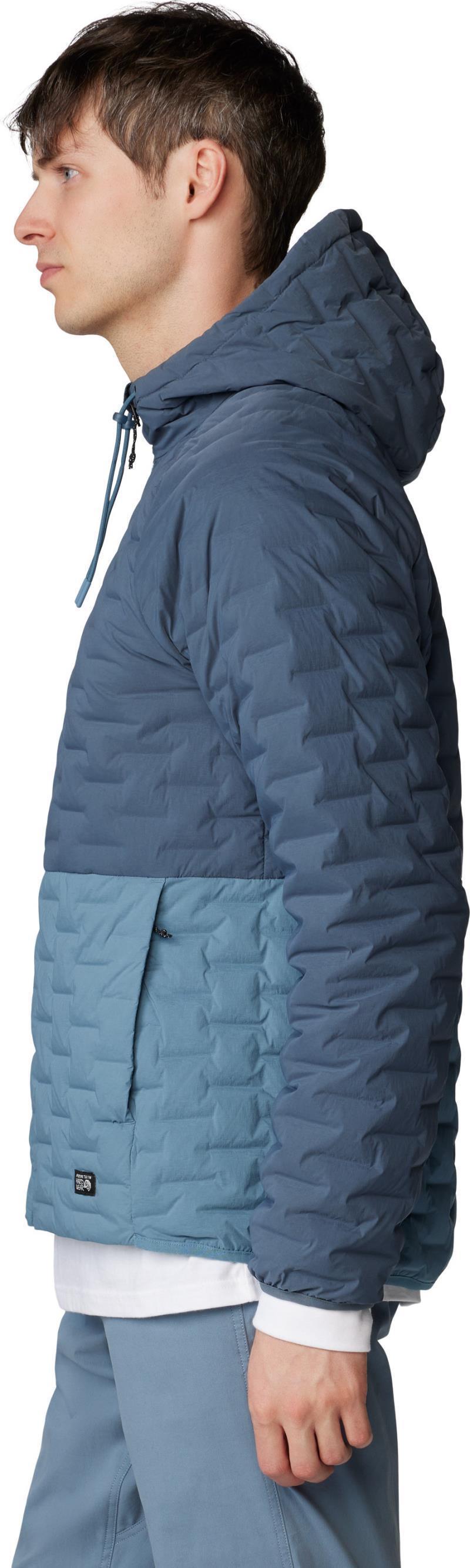 StretchDown Light Full Zip Hoody - Mens - Moon Blue / Adriatic Blue 5
