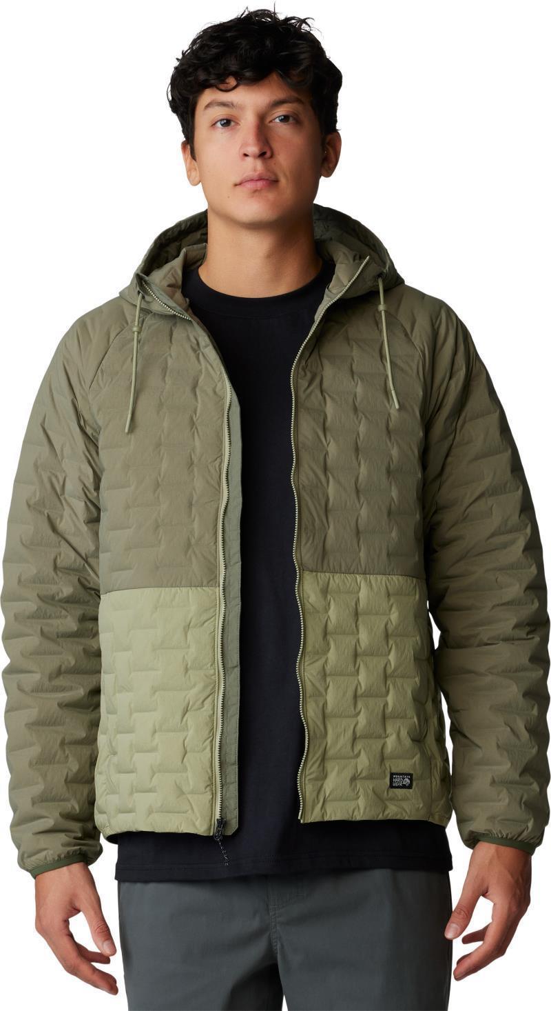 StretchDown Light Full Zip Hoody - Mens - Stone Green / Mantis Green 7