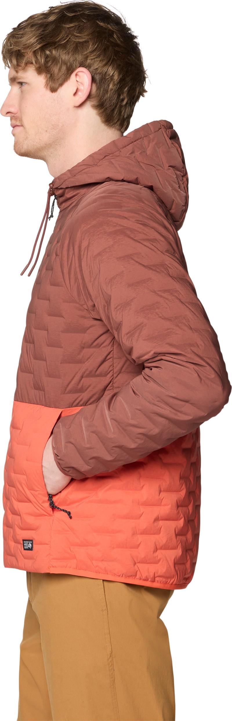 StretchDown Light Full Zip Hoody - Mens - bourbon brown / aspect 1