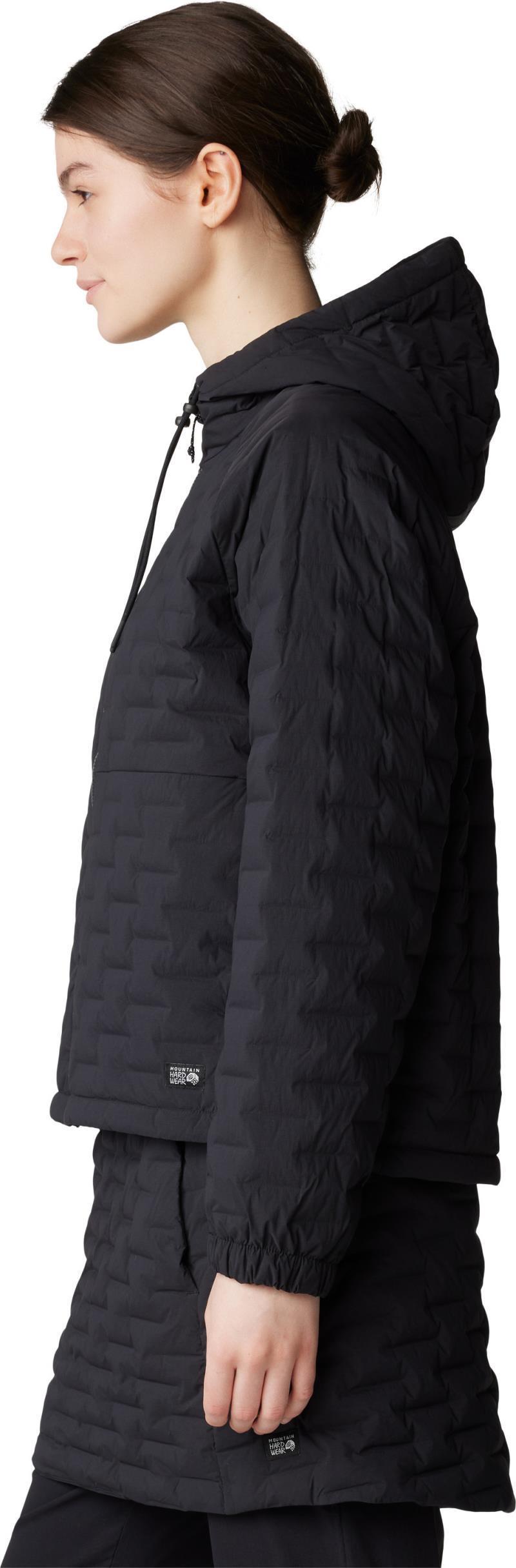 StretchDown Light Full Zip Hoody - Womens - Black 8