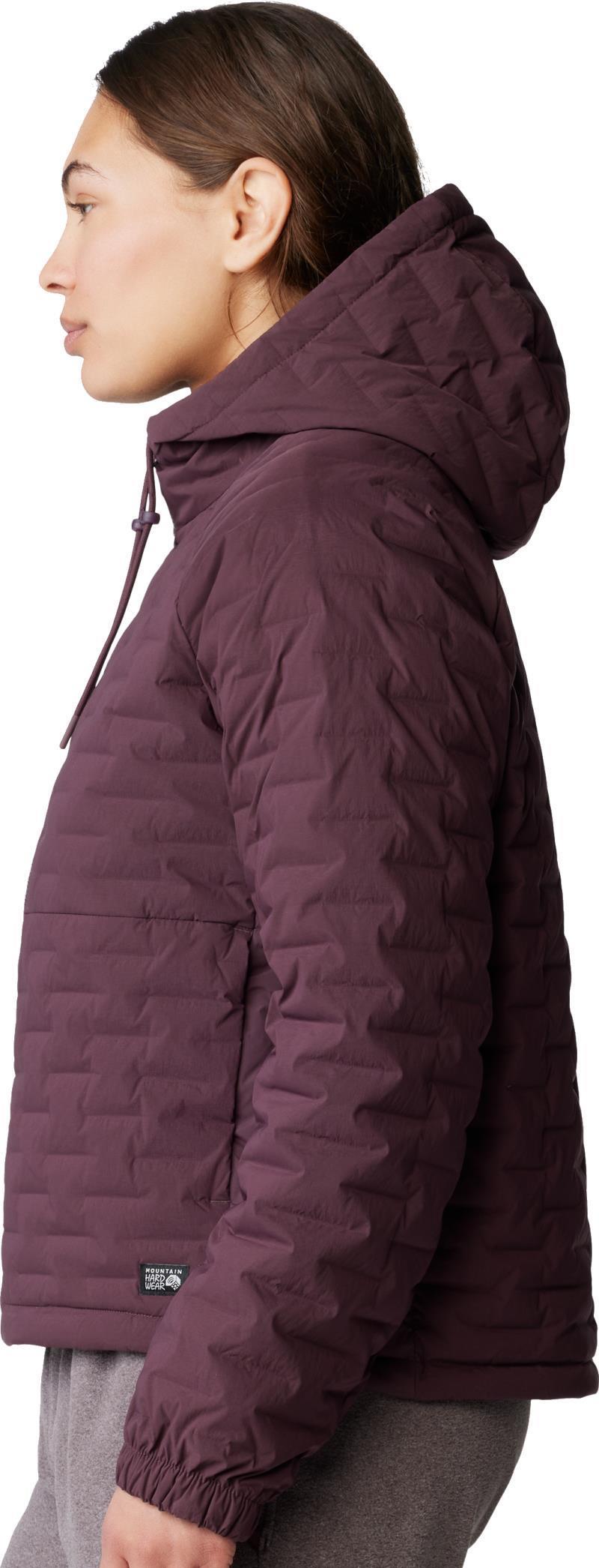 StretchDown Light Full Zip Hoody - Womens - blackberry 1