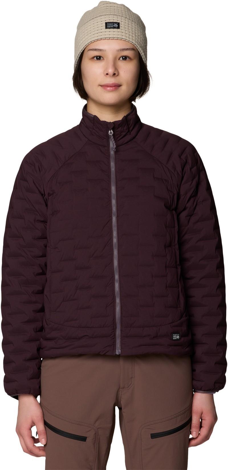 StretchDown Light Jacket - Womens - deep mulberry 1