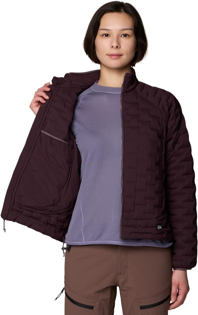 StretchDown Light Jacket - Womens - deep mulberry 1