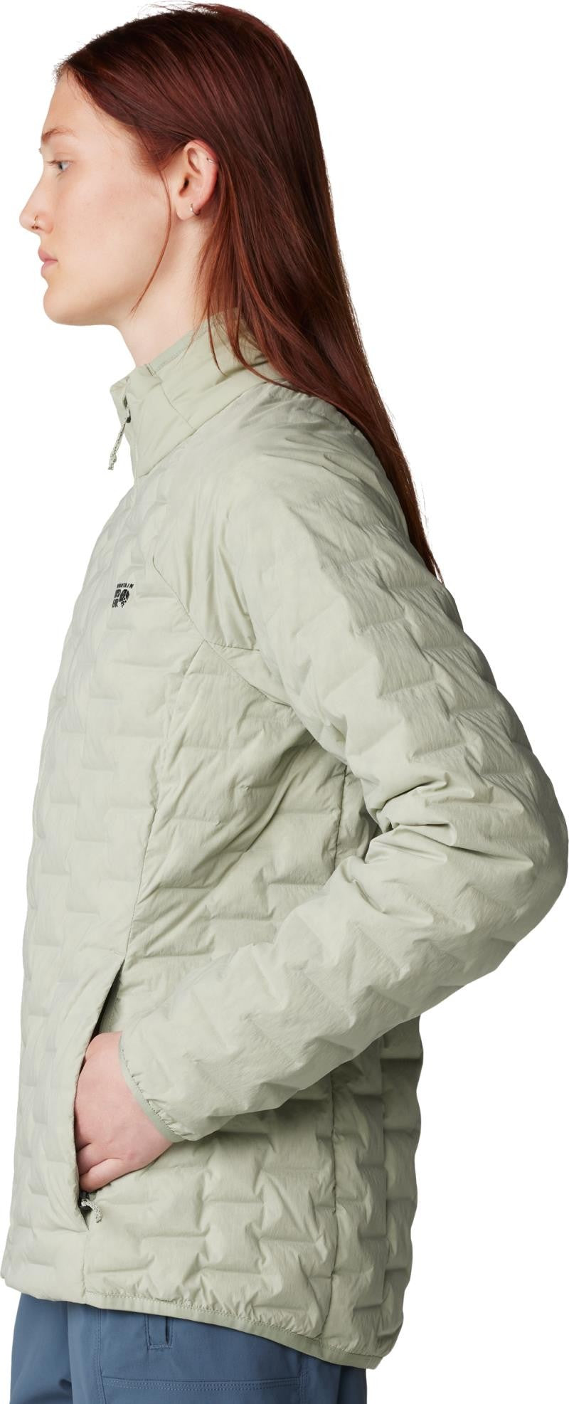 StretchDown Light Jacket - Womens - white sage 1