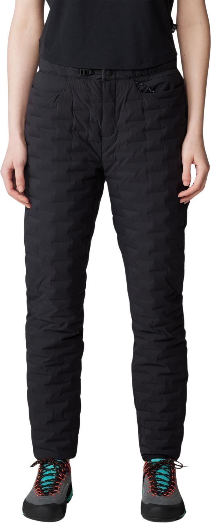 StretchDown Light Pants, Long - Womens - Black 1