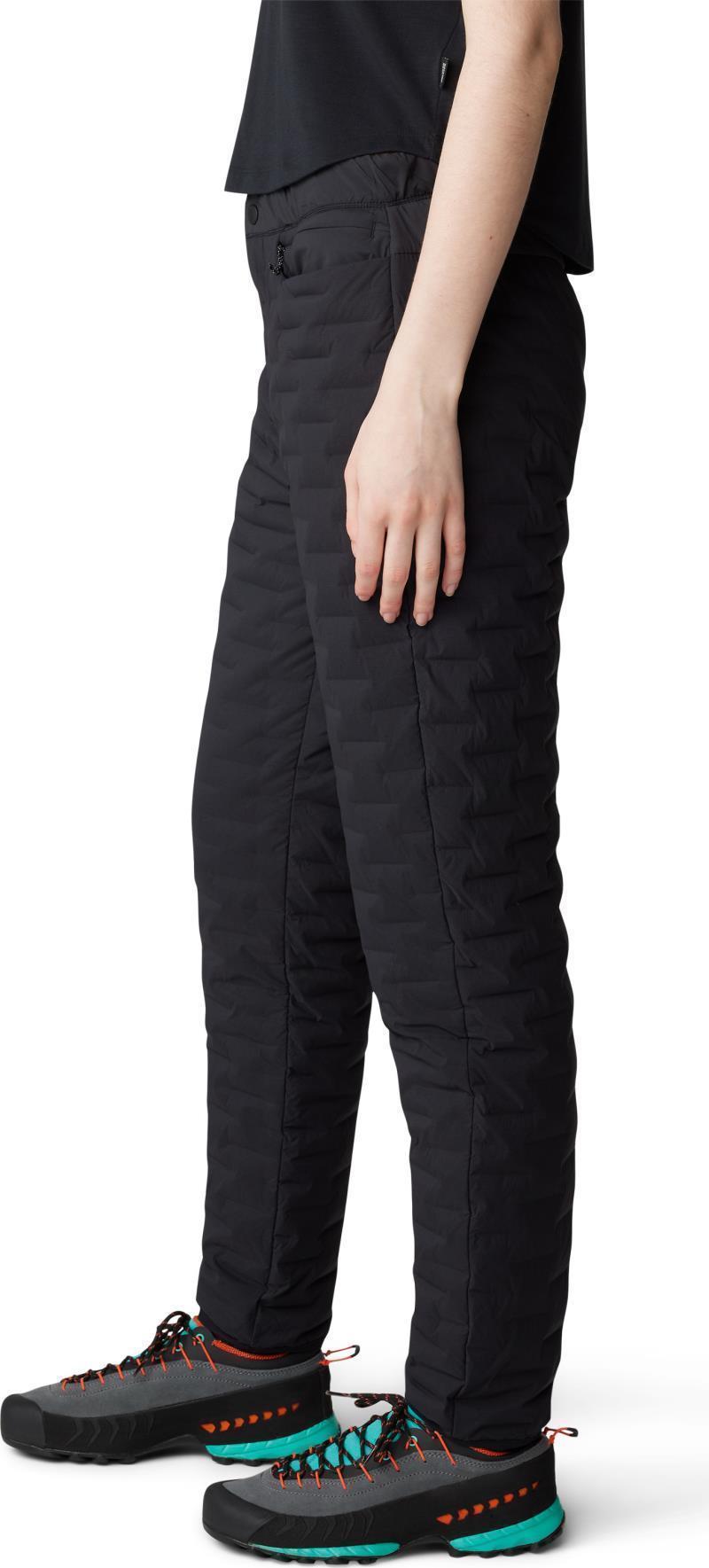 StretchDown Light Pants, Long - Womens - Black 3