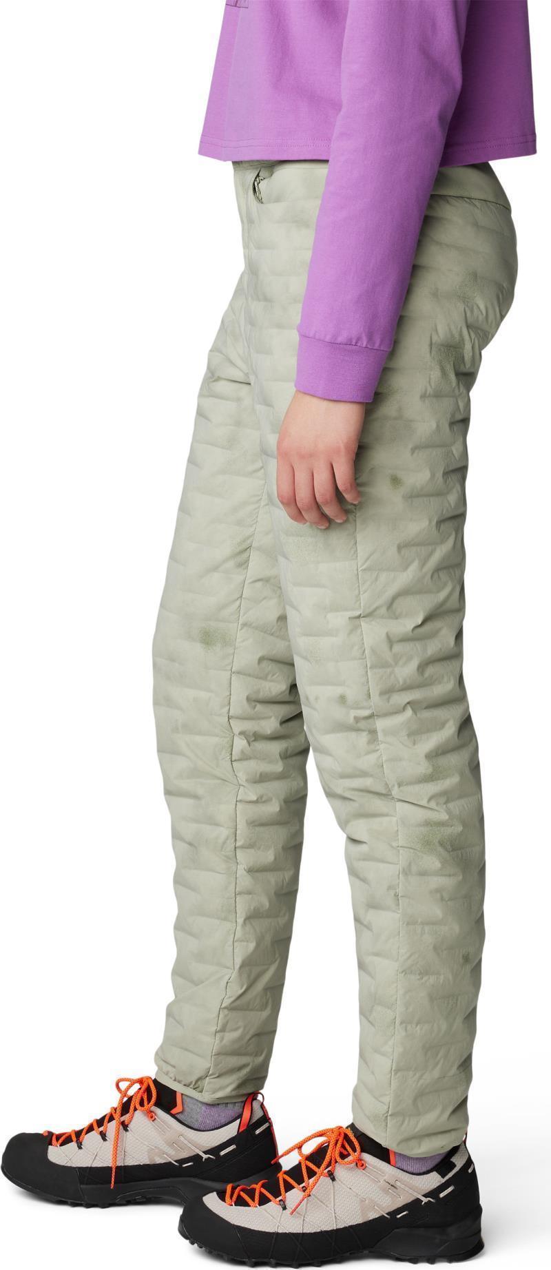 StretchDown Light Pants, Long - Womens - White Sage 3