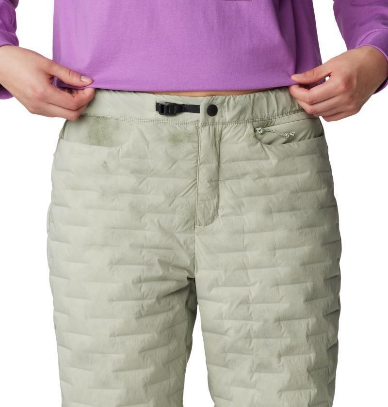 StretchDown Light Pants, Long - Womens - White Sage 4