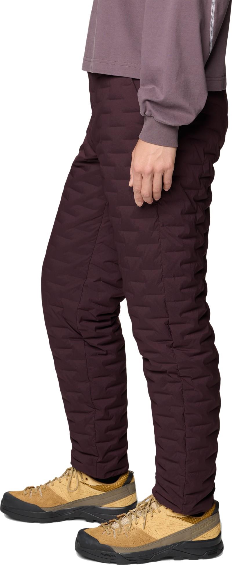 StretchDown Light Pants, Long - Womens - deep mulberry 1