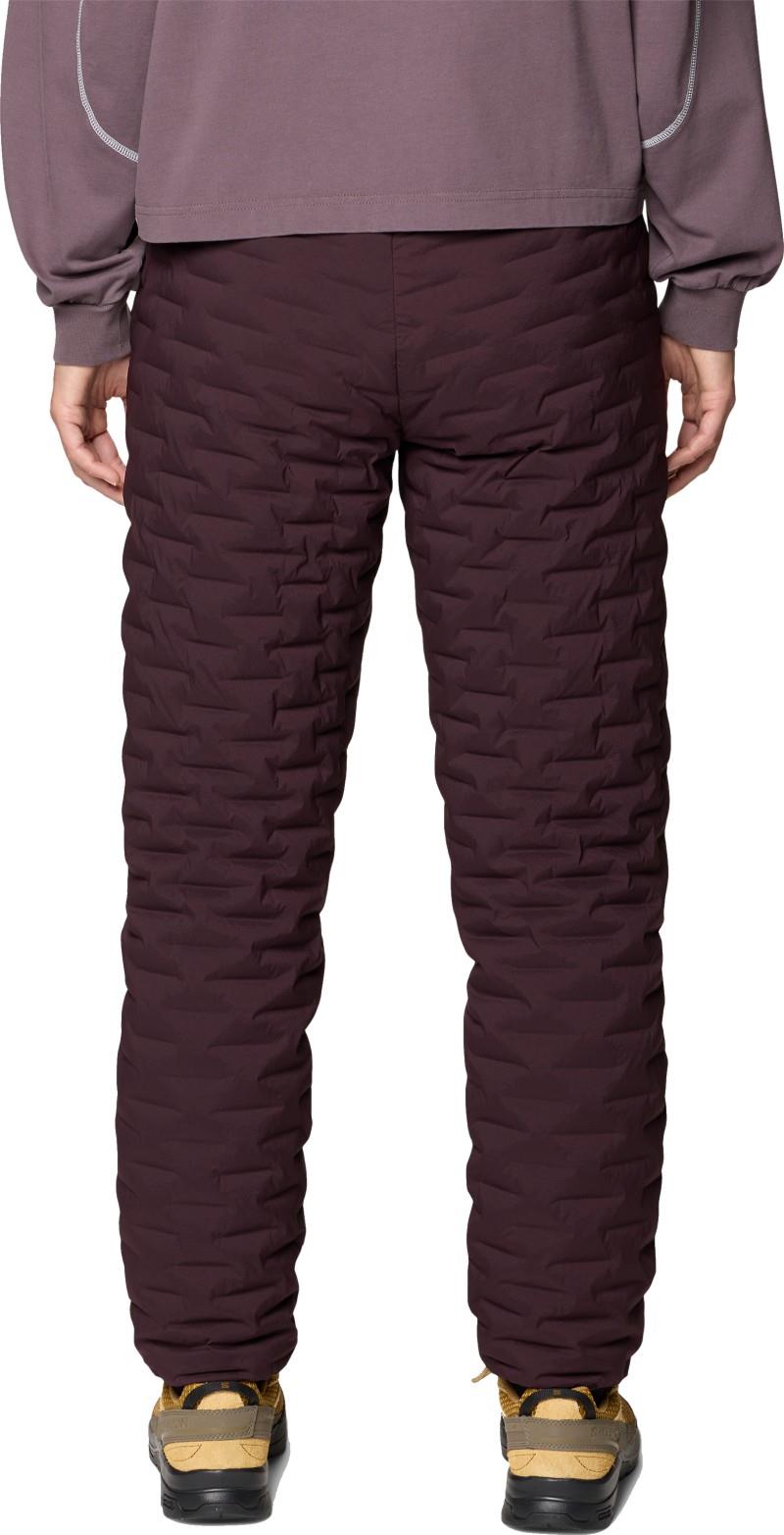 StretchDown Light Pants, Long - Womens - deep mulberry 1