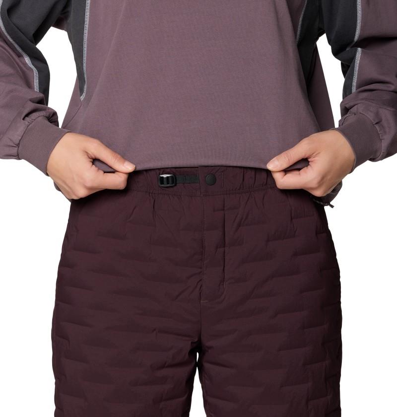 StretchDown Light Pants, Long - Womens - deep mulberry 1