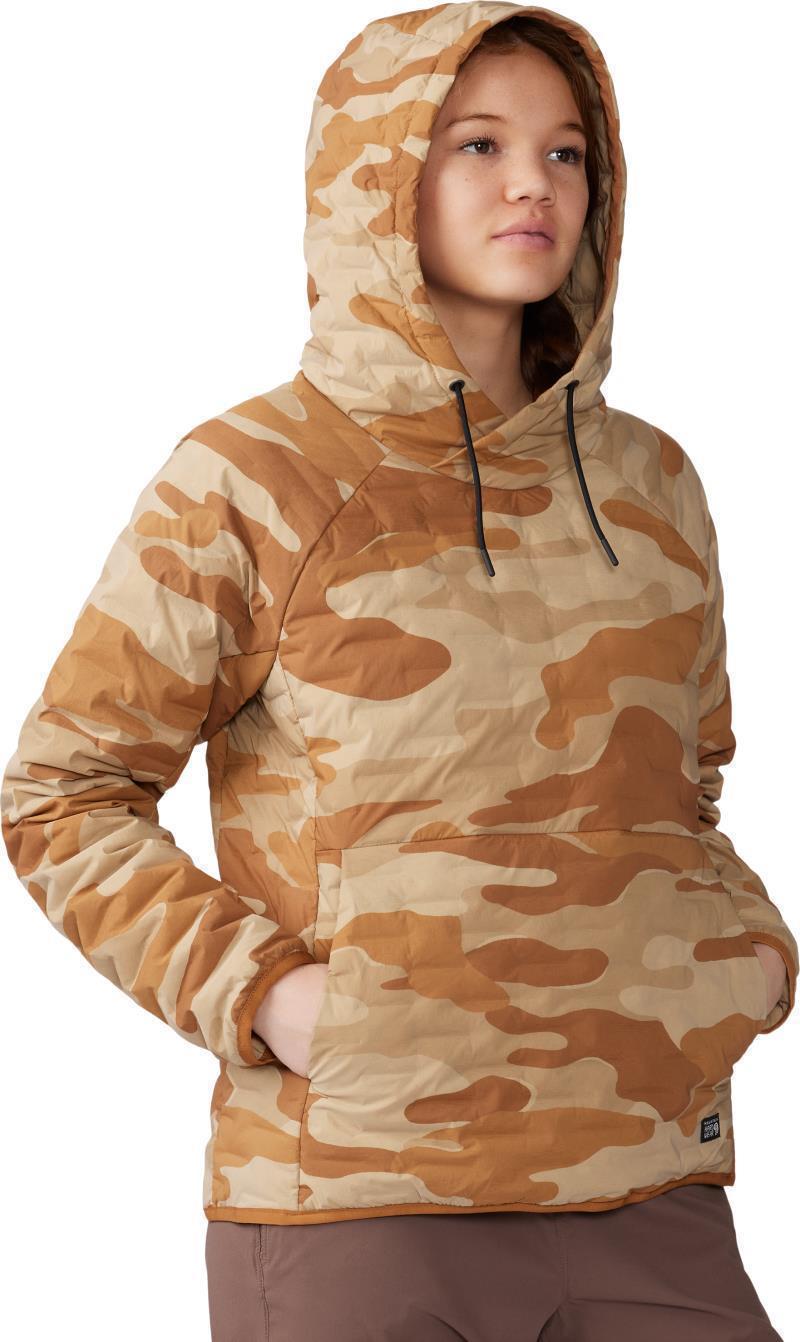 StretchDown Light Pullover Hoody - Womens - Copper Clay Camo Print 3