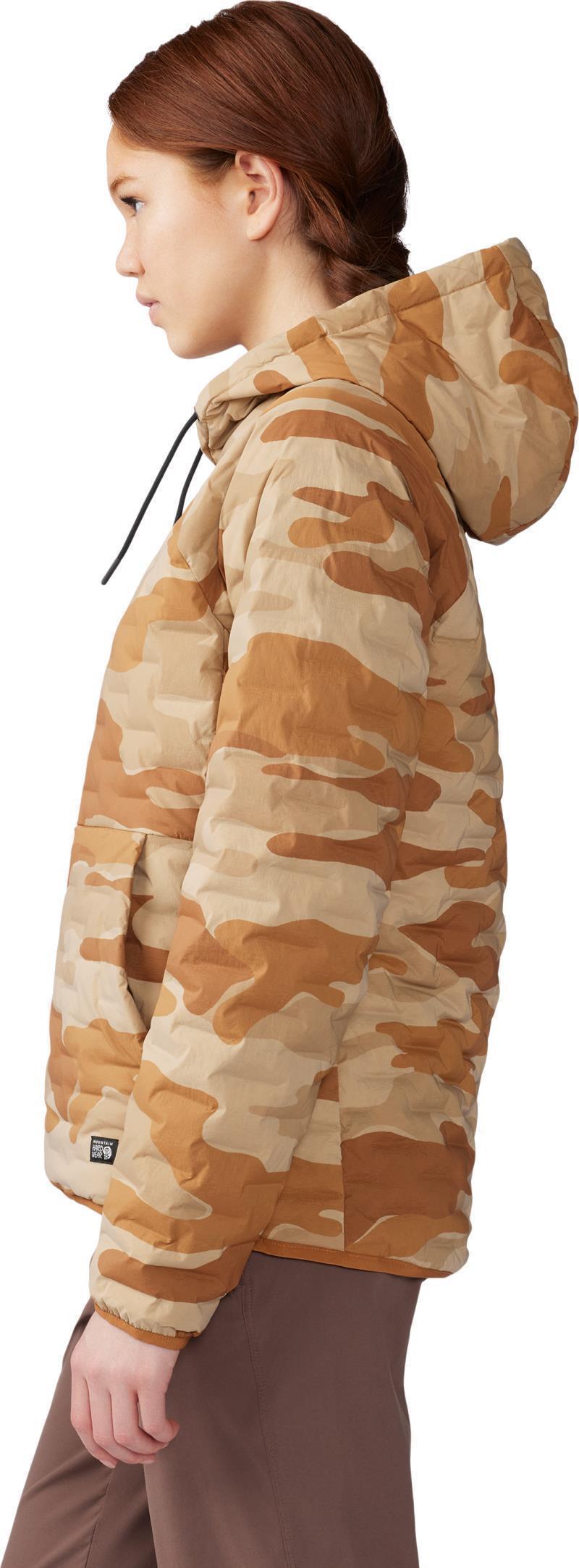 StretchDown Light Pullover Hoody - Womens - Copper Clay Camo Print 4