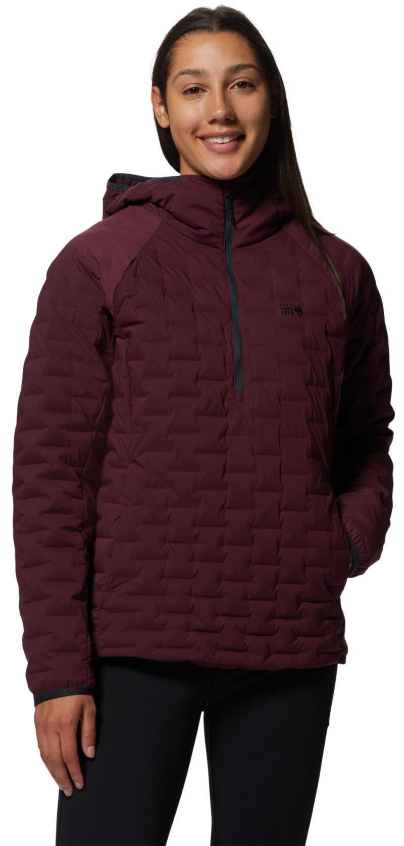 StretchDown Light Pullover - Womens - cocoa red 1