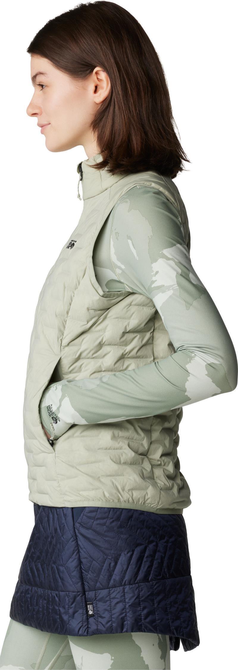 StretchDown Light Vest - Womens - White Sage 8