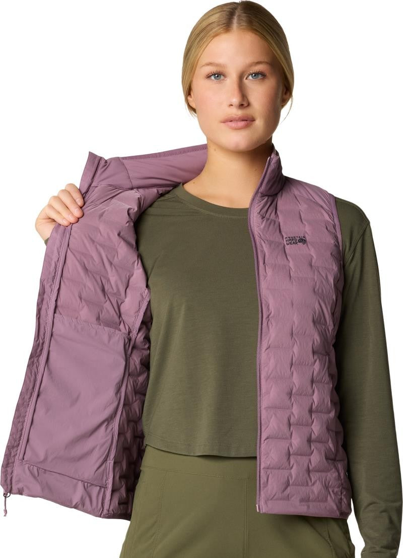 StretchDown Light Vest - Womens - dark daze 1