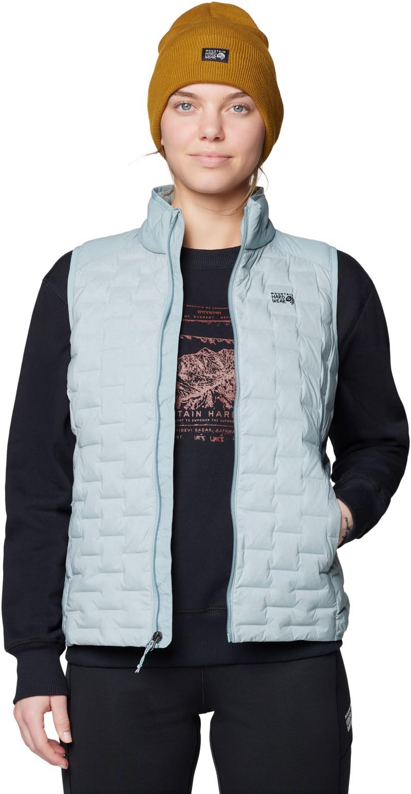 StretchDown Light Vest - Womens - ice shadow 1