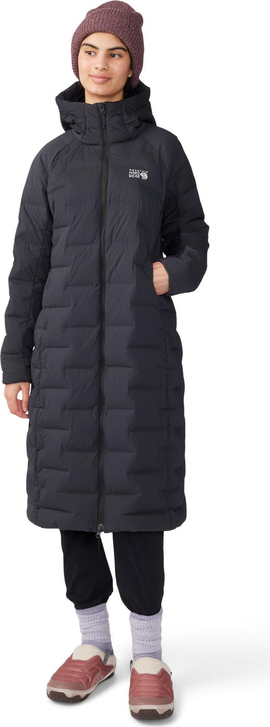 StretchDown Long Parka - Womens - black 1