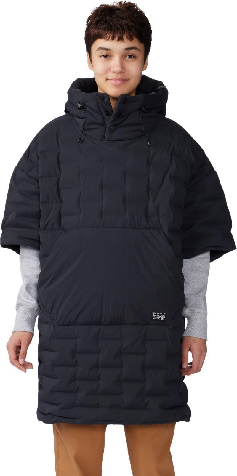 StretchDown Poncho - black 1