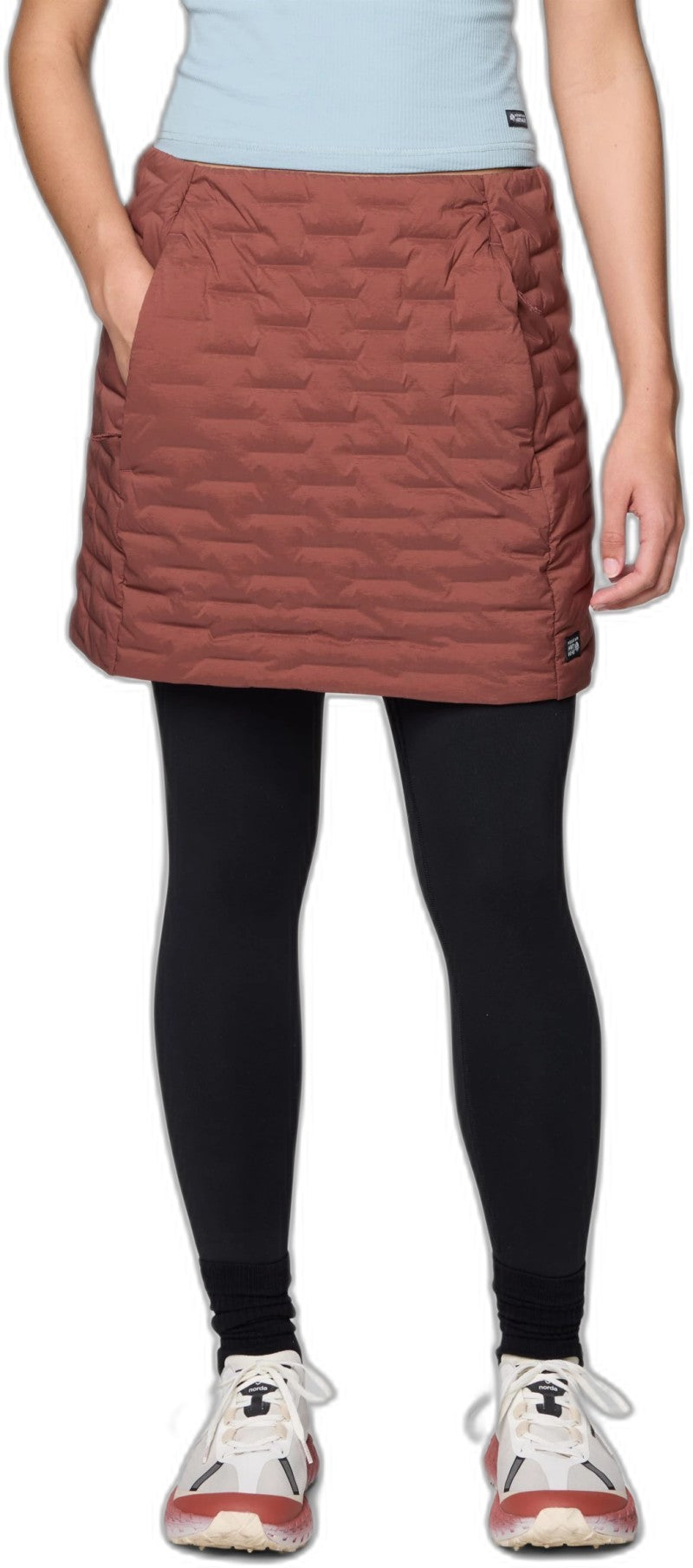 StretchDown Skirt - bourbon brown 1