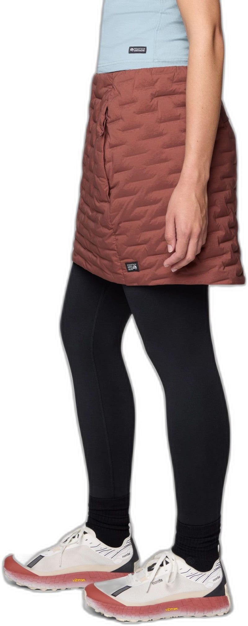 StretchDown Skirt - bourbon brown 1
