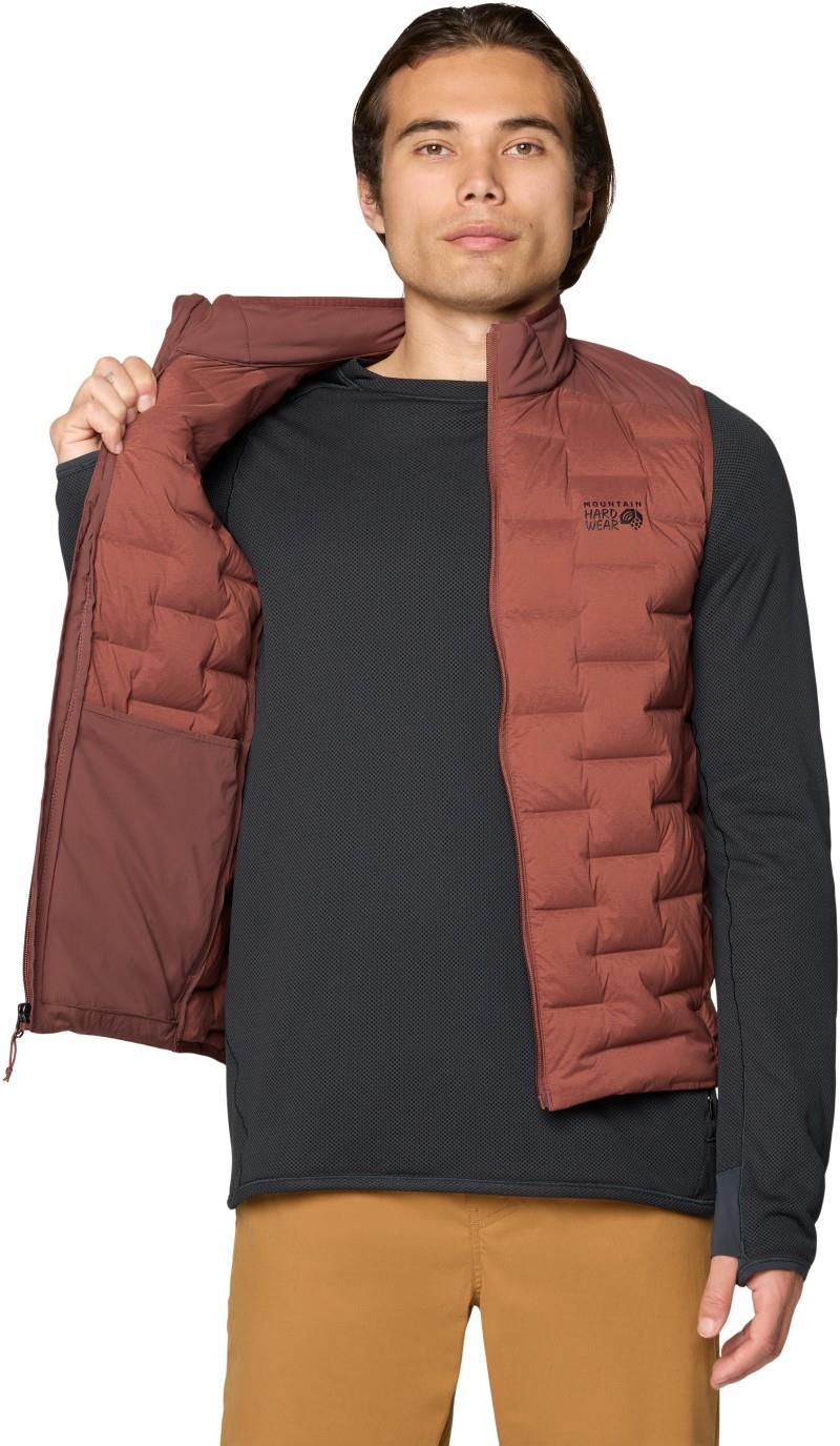 StretchDown Vest - Mens - bourbon brown 1