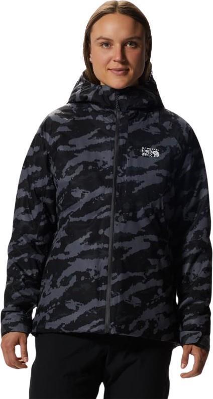 Stretch Ozonic Insulated Jacket - Womens - Black Paintstrokes Print 1