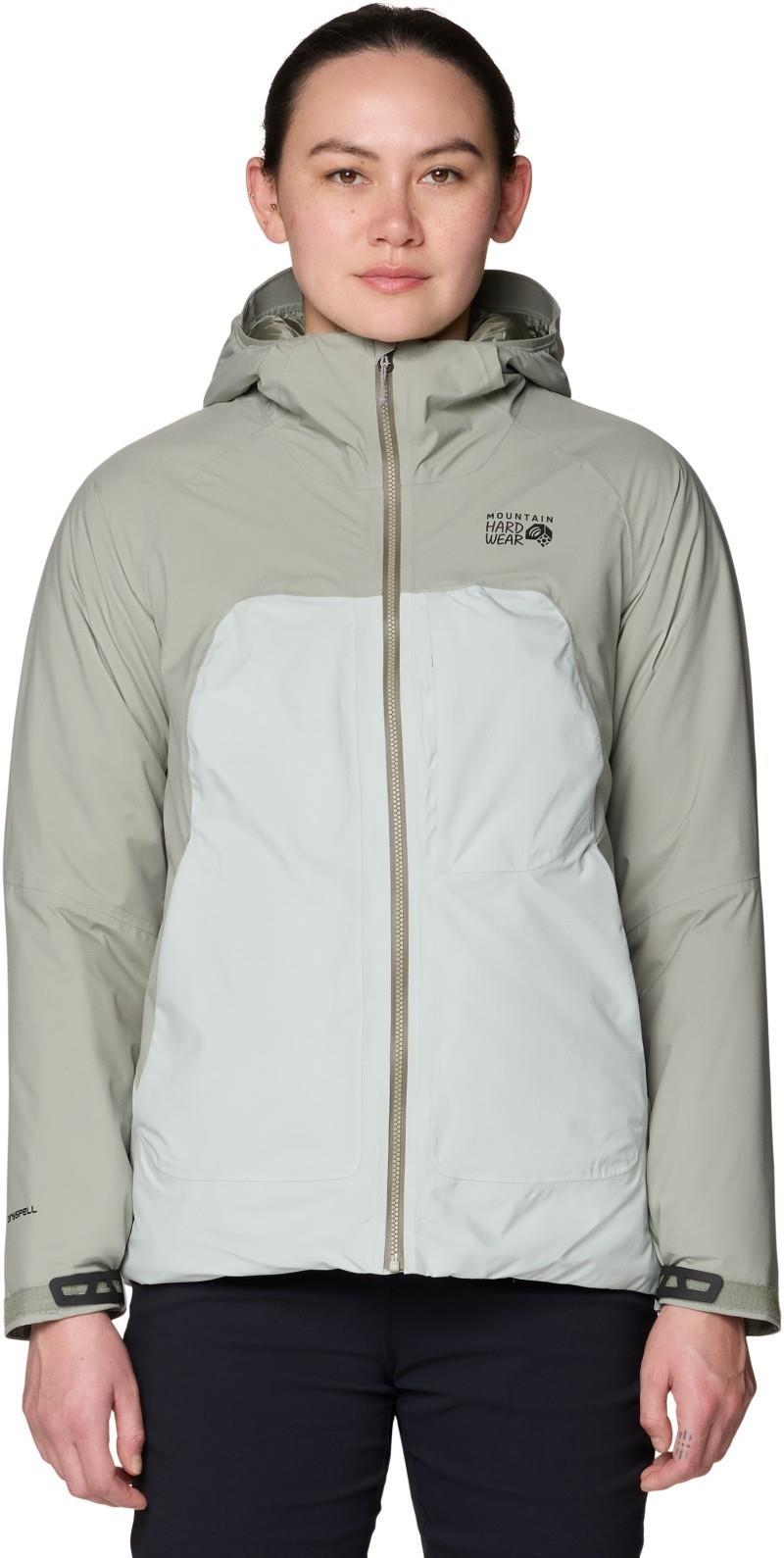 Stretch Ozonic Insulated Jacket - Womens - silt grey / gamma grey 1