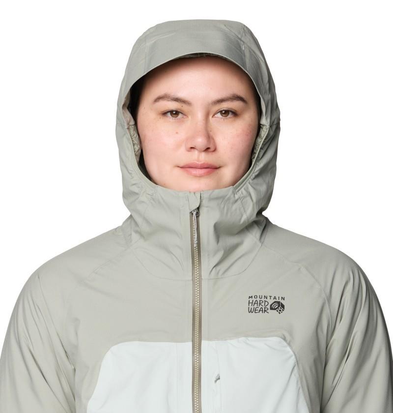 Stretch Ozonic Insulated Jacket - Womens - silt grey / gamma grey 1