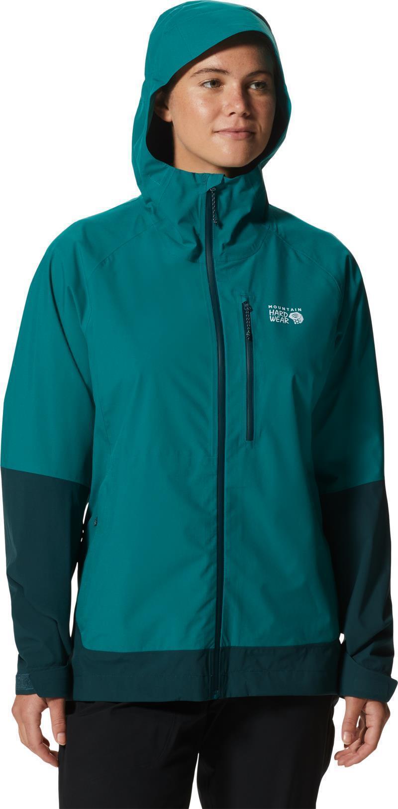 Stretch Ozonic Jacket - Womens - Botanic / Dark Marsh 3