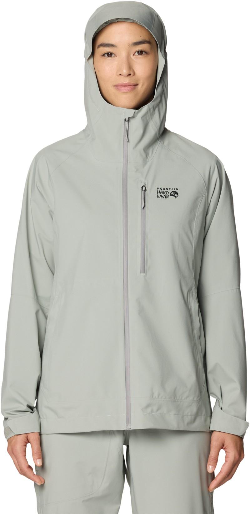 Stretch Ozonic Jacket - Womens - half moon grey 1
