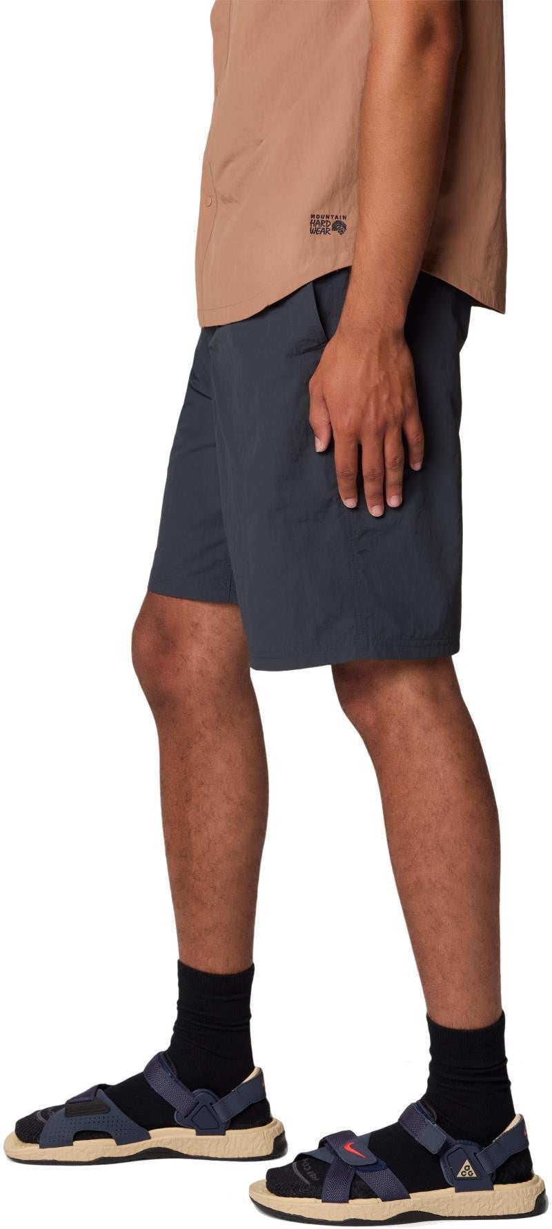 Stryder Belted Shorts, 11" Inseam - Mens - dark storm 1