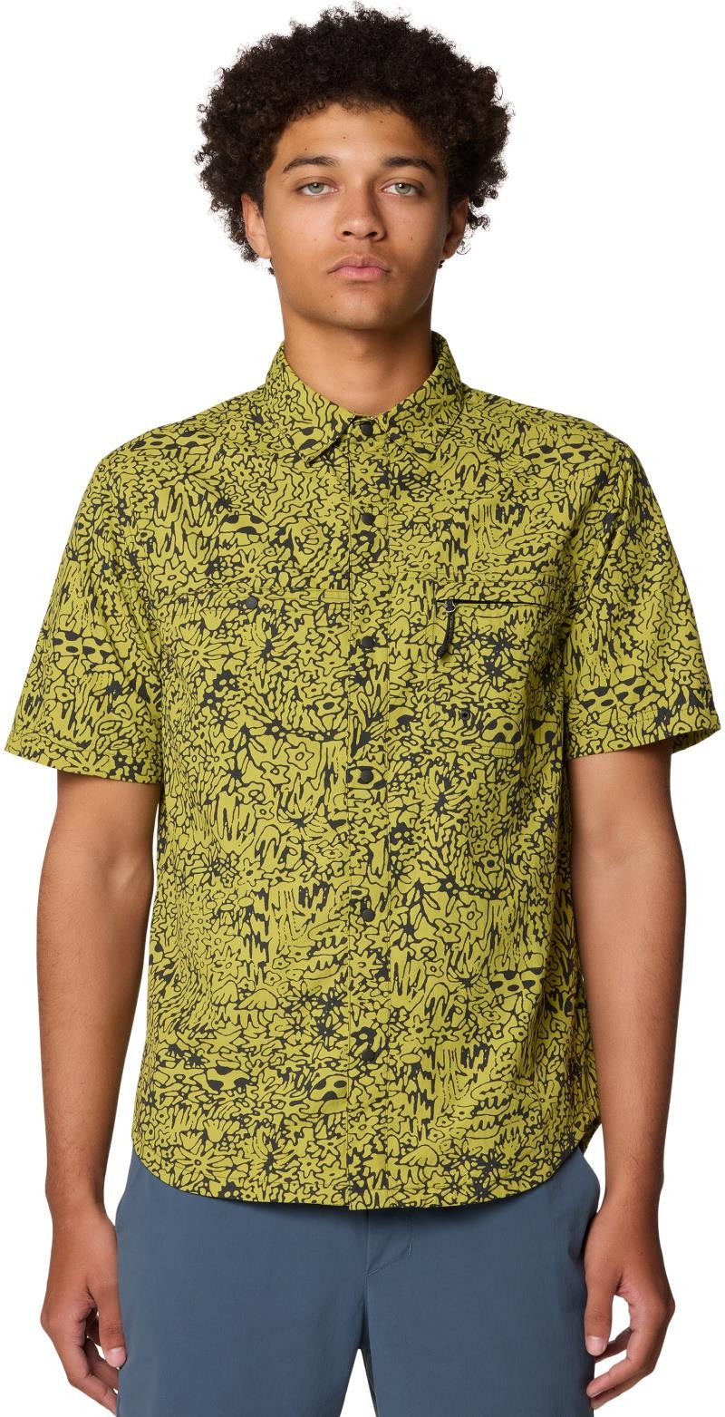 Stryder SS Shirt - Mens - moon moss forager print 1