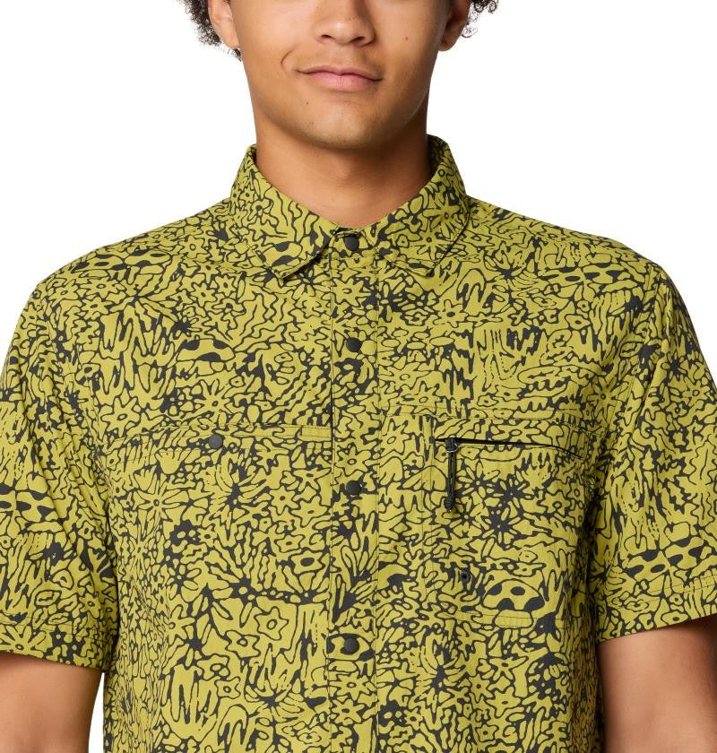 Stryder SS Shirt - Mens - moon moss forager print 1