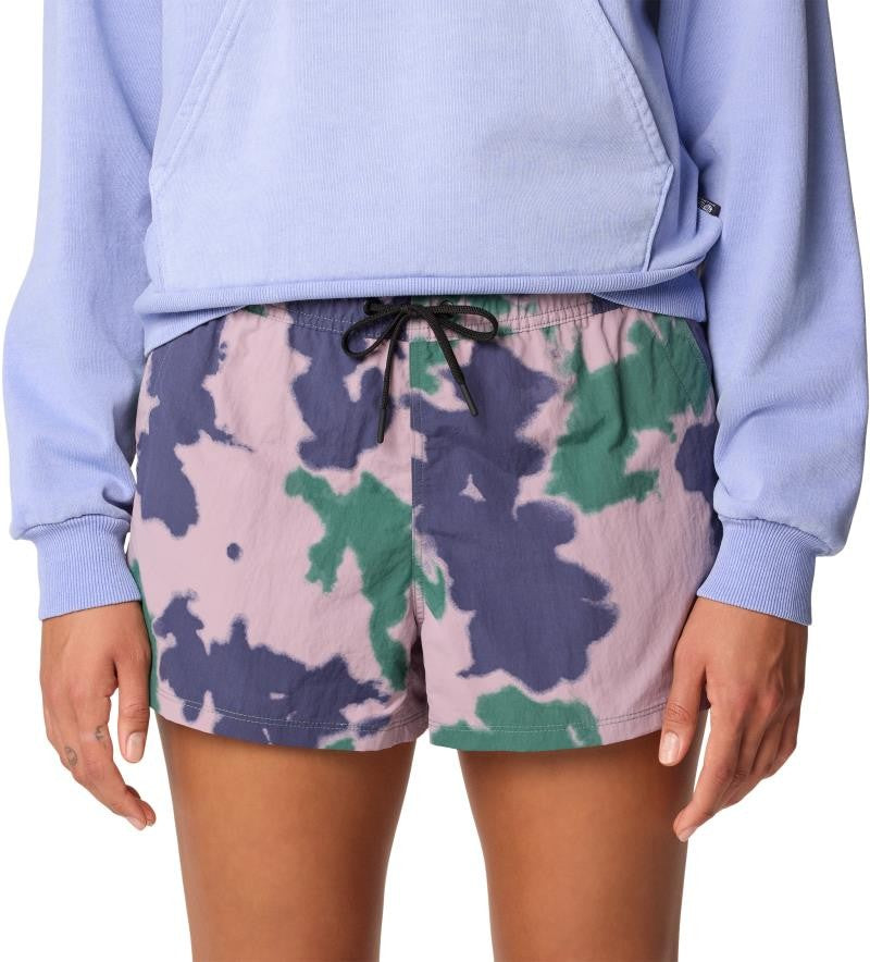 Stryder Shorts, 3" Inseam - Womens - blue pine blissed dye print 1