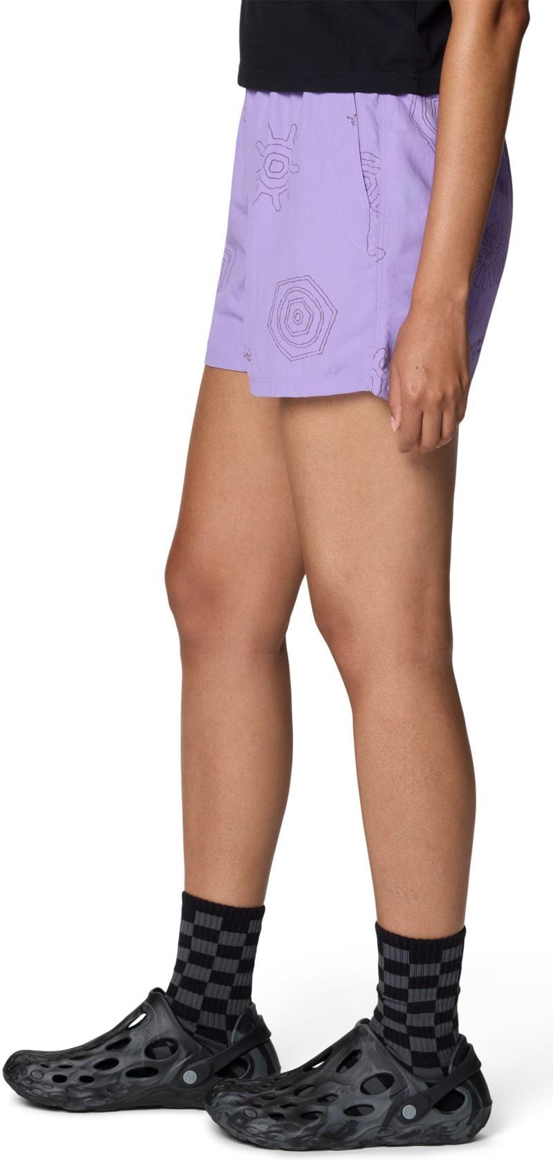 Stryder Shorts, 3" Inseam - Womens - harbor violet screens print 1