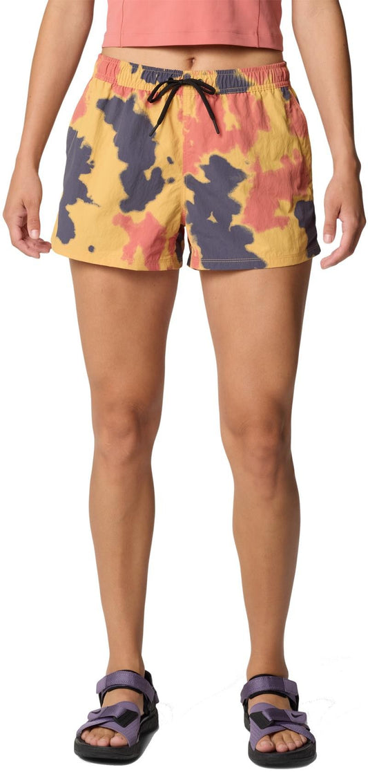 Stryder Shorts, 3" Inseam - Womens - sundown gold blissed dye print 1