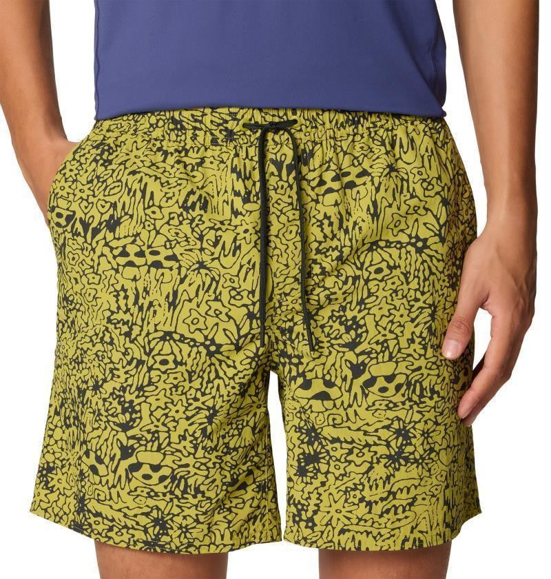 Stryder Shorts, 5" Inseam - Mens - moon moss forager print 1