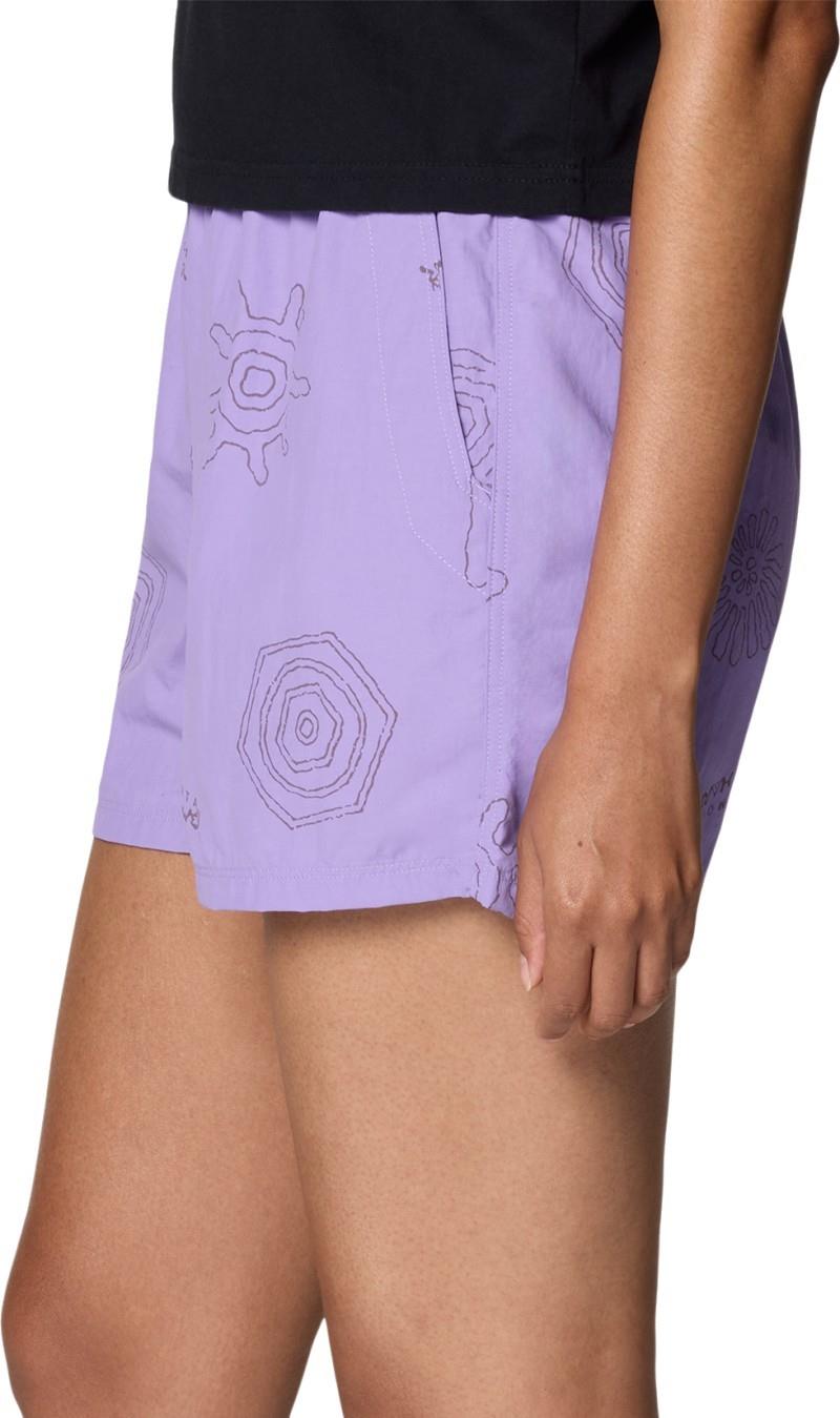 Stryder Shorts, 5" Inseam - Womens - harbor violet screens print 1