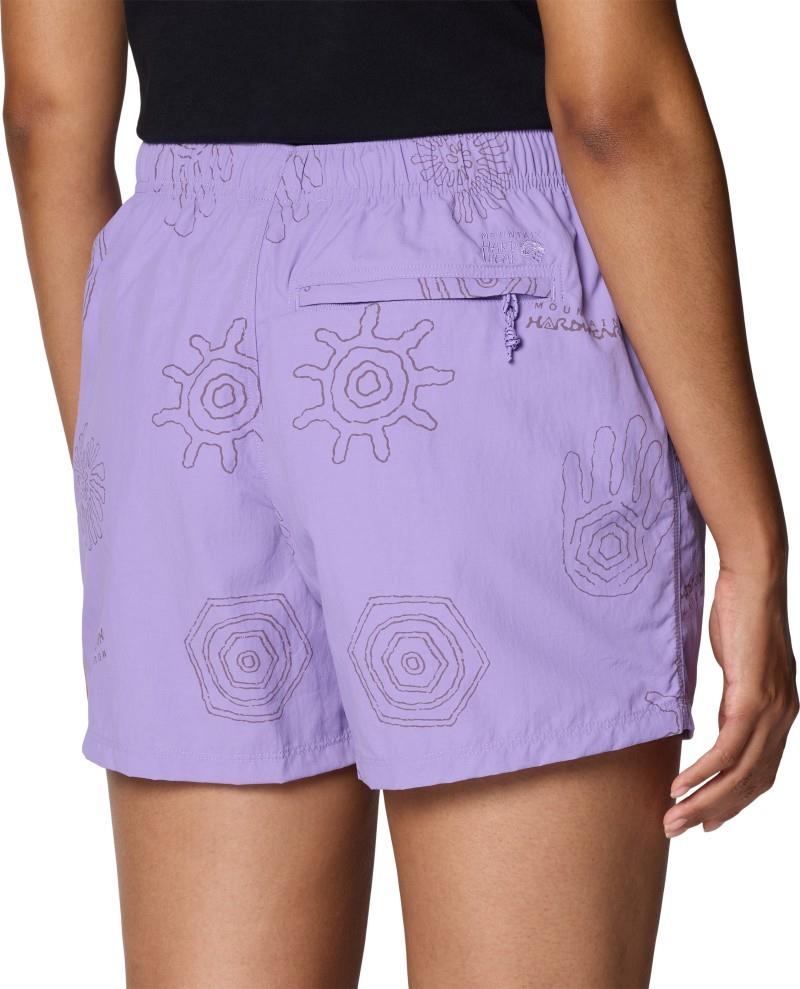 Stryder Shorts, 5" Inseam - Womens - harbor violet screens print 1