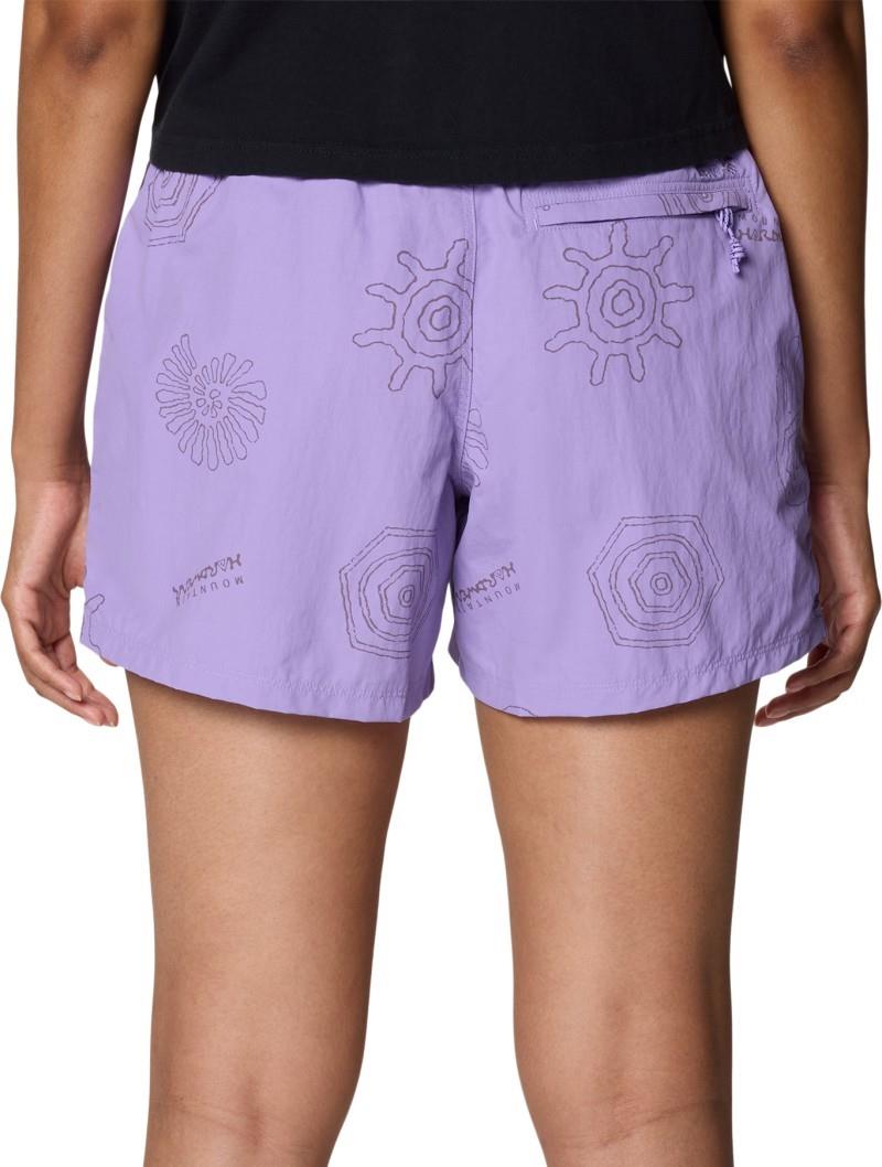Stryder Shorts, 5" Inseam - Womens - harbor violet screens print 1