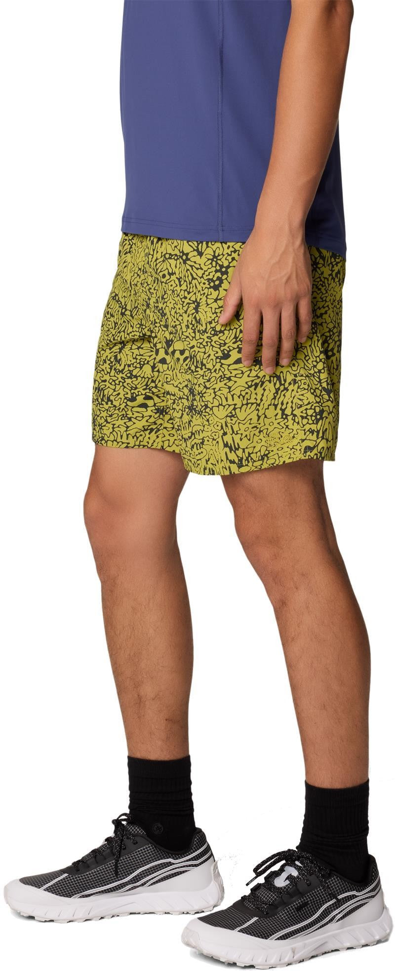 Stryder Shorts, 7" Inseam - Mens - moon moss forager print 1