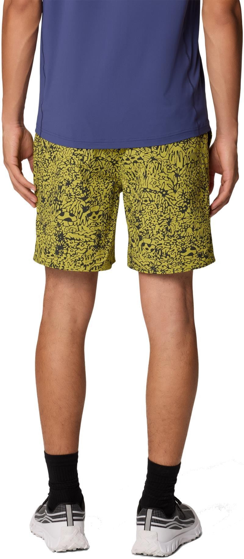 Stryder Shorts, 7" Inseam - Mens - moon moss forager print 1