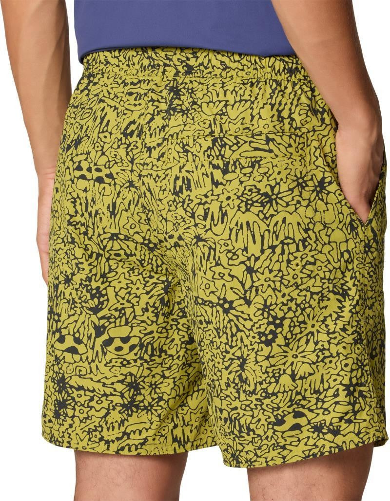 Stryder Shorts, 7" Inseam - Mens - moon moss forager print 1