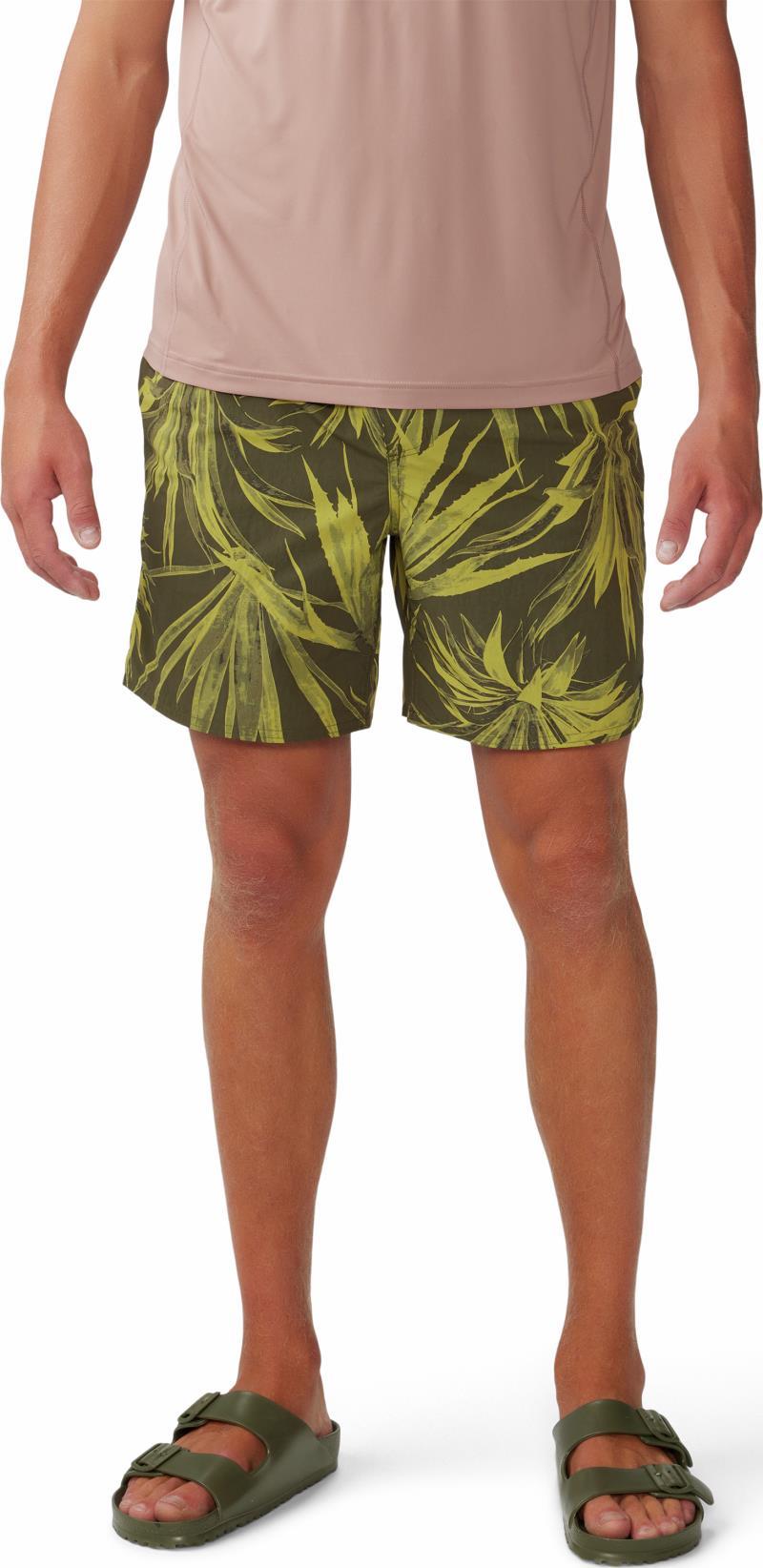 Stryder Swim Shorts, Short - Mens - Dark Pine Yucca Print 2