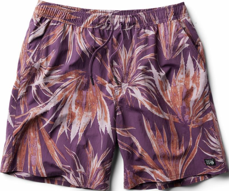 Stryder Swim Shorts, Short - Mens - Dusty Purple Yucca Print 1