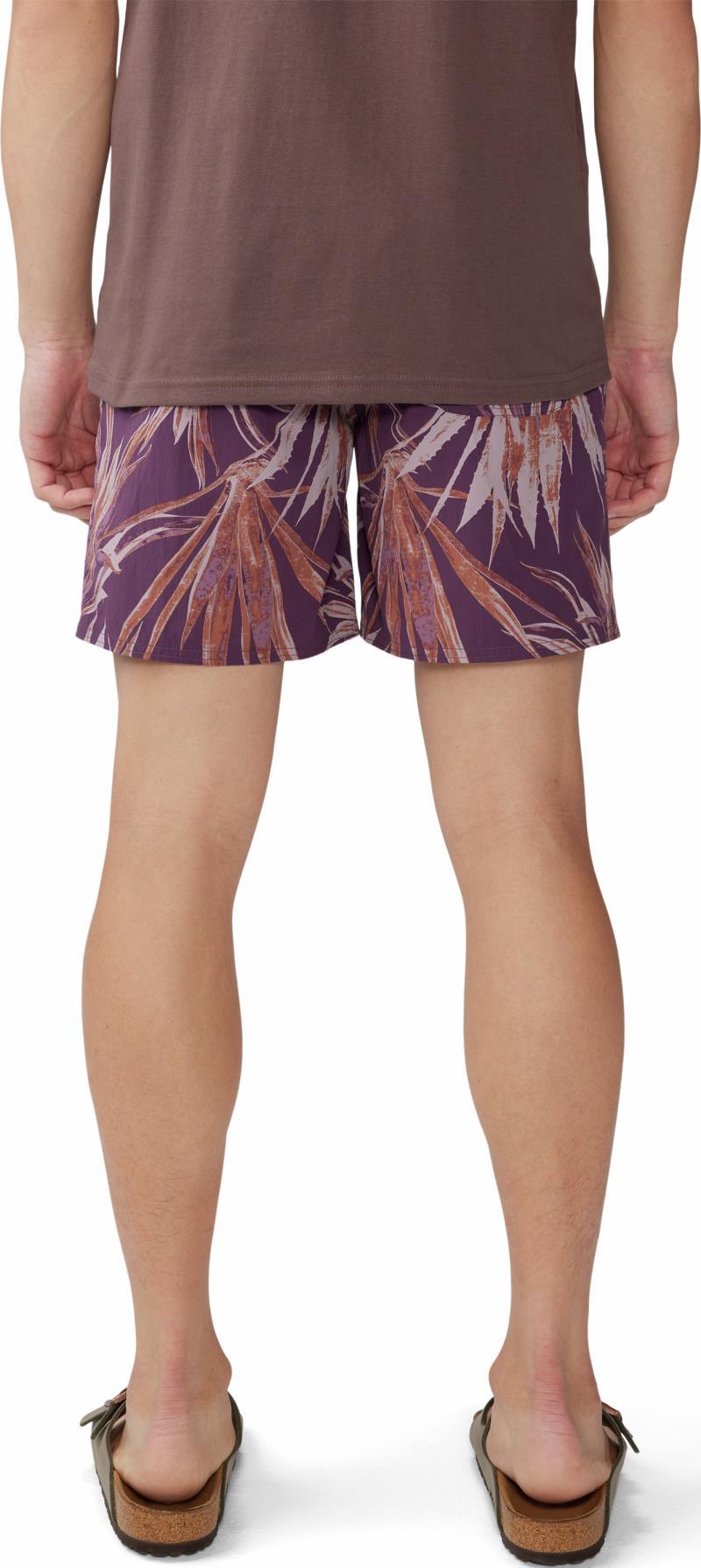 Stryder Swim Shorts, Short - Mens - Dusty Purple Yucca Print 3