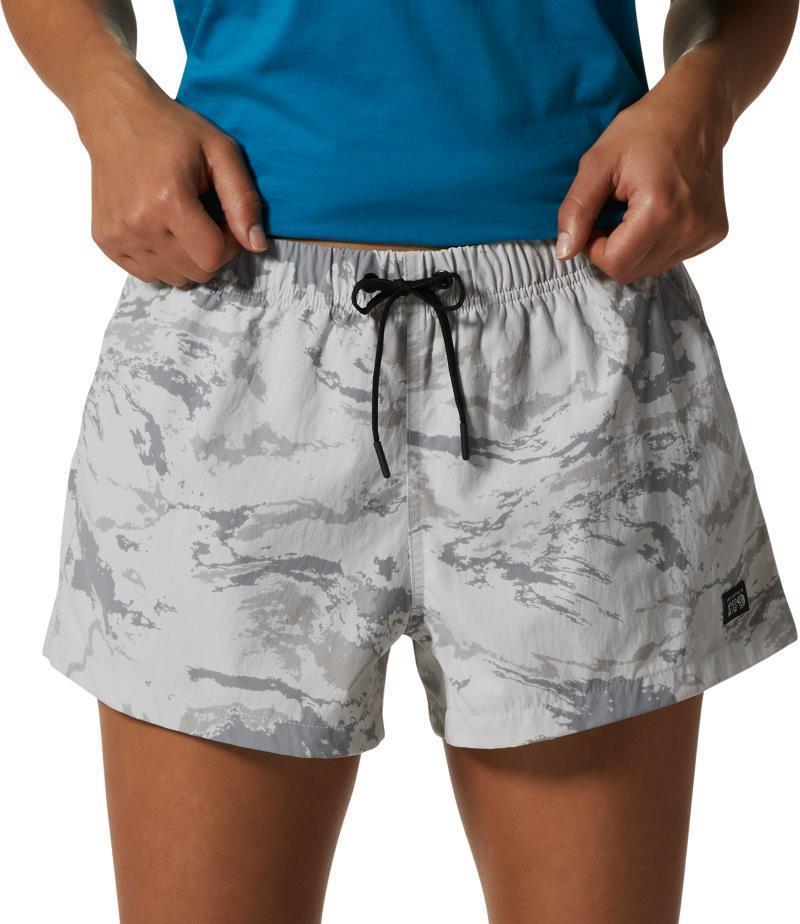 Stryder Swim Shorts - Womens - Grey Ice Crag Camo Print 1