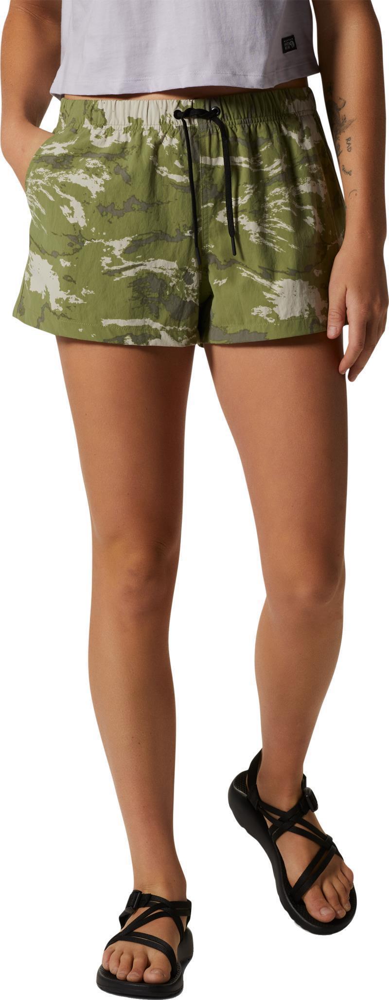 Stryder Swim Shorts - Womens - Light Cactus Crag Camo Print 2