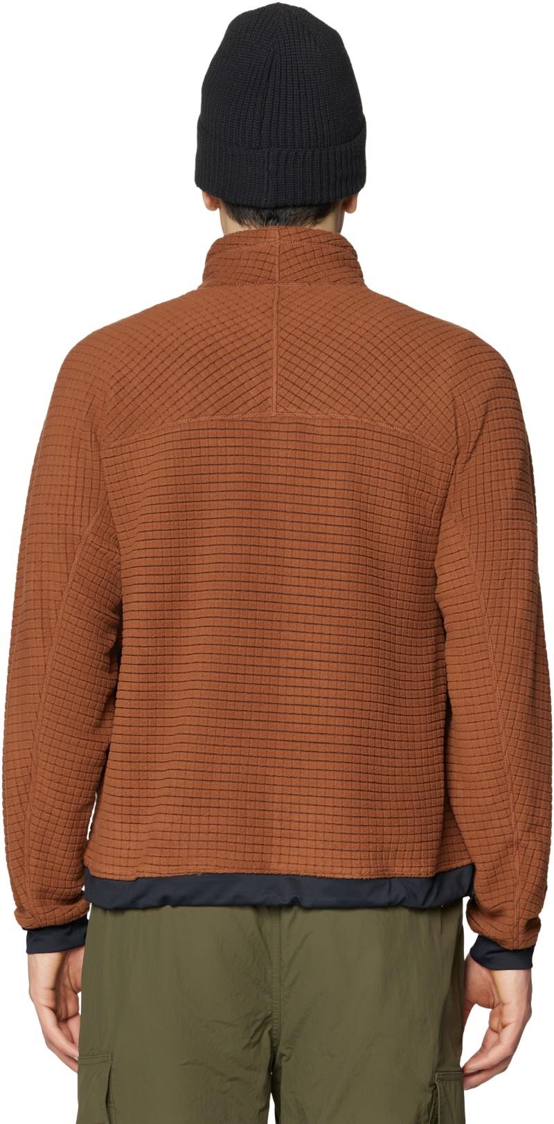 Summit Grid Big Grid Half Zip - Mens - cocoa brown 1